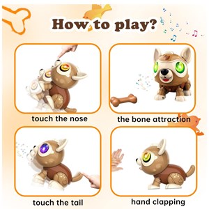 ربات اسباب بازی کنترلی سگ هوشمند مدل DIY Magic Pet Dog_اسباب بازی